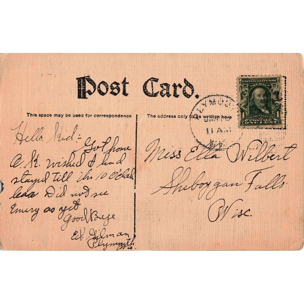 Vtg 1906 R.L. Wells Black Cats Music Postcard I Want Somebody to Love Me VG - Picture 2 of 2